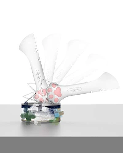 Jingmezhi Pet Dog Cat Paw Design Silicone Mini Spatula Scooping Can Food Opener (1 White+ 1 Gray) 3 Jingmezhi Pet Dog Cat Paw Design Silicone Mini Spatula Scooping Can Food Opener (1 White+ 1 Gray) - Image 3