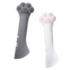 Jingmezhi Pet Dog Cat Paw Design Silicone Mini Spatula Scooping Can Food Opener (1 White+ 1 Gray)