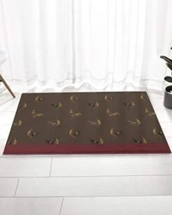 Bathroom Rugs Door Mat Welcome Cartoon Dog Sunglasses Love Paws Vintage Soft Plush Front Door Mat Non-Slip Washable Indoor Door Mats For Entryway, Highly Absorbent Rug For Tub Shower 18x30 Inch -Zoomie Shop 3172iY0kPrL. AC