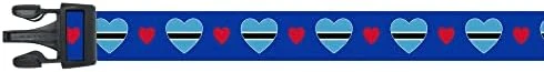 Dog Collar | I Love Botswana | Hearts | Great For National Holidays, Special Events, Festivals, Parades | Made In USA | XSmall Small Medium Large XLarge 5 Dog Collar | I Love Botswana | Hearts | Great For National Holidays, Special Events, Festivals, Parades | Made In USA | XSmall Small Medium Large XLarge - Image 5
