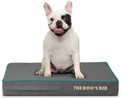 Replacement Outer Cover ONLY (NO Bed, NO Waterproof Inner) For The Dog's Bed Orthopedic Washable Oxford Fabric, XXXL 64” X 44” X 6” (Grey With Dark Blue Piping) -Zoomie Shop 319L6ZnyQbL. AC