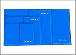 WLA Extra Large Dog Food Mat, Dog Cooling Mat Pet Ice Pad Teddy Mattress Pet Cool Mat Bed Cat Cushion Summer Keep Cool Pet Cooling Dog Mat For Dogs XL XXL (Color : Blue, Size : 20x30CM) -Zoomie Shop 31AfDWpeU8L