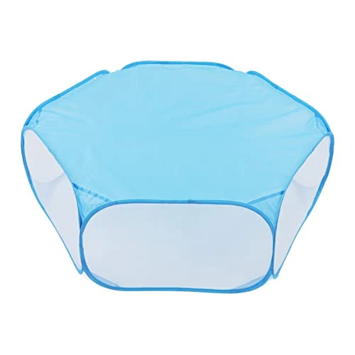 Small Pet Playpen Interactive Portable Foldable Small Pet Cage Tent Heavy Duty Pet Cage Tent Blue 5 Small Pet Playpen Interactive Portable Foldable Small Pet Cage Tent Heavy Duty Pet Cage Tent Blue - Image 5