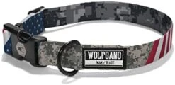 Wolfgang Premium Adjustable Dog Training Collar, Made In USA, Quetzal Print, Large (1 Inch X 18-26 Inch) -Zoomie Shop 31FIBift0 L. AC