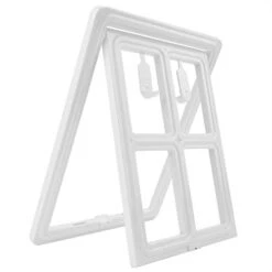 Pet Dog Door, Cat Door For Screen Door, Magnetic Locking Safe Flap, Plastic Pet Dog Puppy Cat Door For Screen Window Gate (Color : White, Size : 45.2 X 35cm) 12 Pet Dog Door, Cat Door For Screen Door, Magnetic Locking Safe Flap, Plastic Pet Dog Puppy Cat Door For Screen Window Gate (Color : White, Size : 45.2 X 35cm) -Zoomie Shop 31FV6KpXAeL