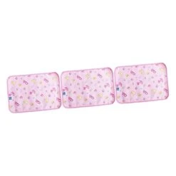 Pet Pee Pad 3pcs Pet Pee Pad Puppy Pee Pads Cartoon Dinosaur Pet Pee Mat Pet Floor Mat Puppy Training Pad Urine Pad Blush Earth Tones Pink Double-Sided Dog Mat