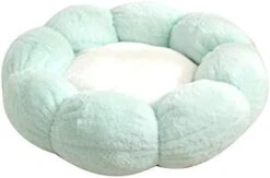 SONGBIRDTH Cat Dog Cushion Round Flower Waterproof Washable Pet Warm Sleeping Plush Bed,Breathable Cotton Blend,Removable Easy To Clean Grey S -Zoomie Shop 31JUW2Oi uL. AC