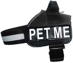 PET ME Nylon Dog Vest Harness. Purchase Comes With 2 Reflective Removable PET ME Pathces. Please Measure Your Dog Before Ordering -Zoomie Shop 31K5hXWX2sL. AC 2