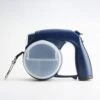 Cats Dog Leash With Trash Can Dog Food Box Pet Retractable Leash Walking Dogs Artifact Automatic Retractable Dog Leash ( Color : Blue )