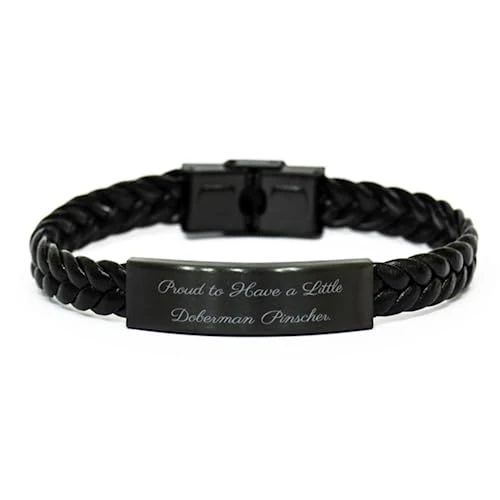 GENERIC Joke Doberman Pinscher Dog Braided Leather Bracelet, Proud To Have A, Present For Pet Lovers, Appreciation Gifts From Friends, Pet Toys, Cat Toys, Dog Toys, Pet Food, Cat Food, Dog Food 1 GENERIC Joke Doberman Pinscher Dog Braided Leather Bracelet, Proud To Have A, Present For Pet Lovers, Appreciation Gifts From Friends, Pet Toys, Cat Toys, Dog Toys, Pet Food, Cat Food, Dog Food