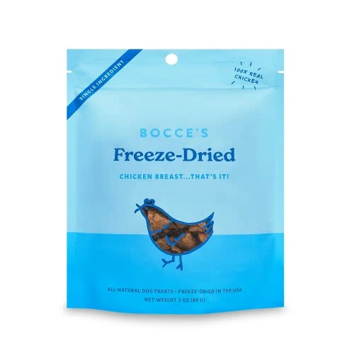 Bocce’s Bakery Freeze Dried Chicken Breast Treats For Dogs - All-Natural, Freeze-Dried Treats Made With One Ingredient, Made In The USA, 3 Oz 1 Bocce’s Bakery Freeze Dried Chicken Breast Treats For Dogs - All-Natural, Freeze-Dried Treats Made With One Ingredient, Made In The USA, 3 Oz