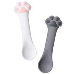 Jingmezhi Pet Dog Cat Paw Design Silicone Mini Spatula Scooping Can Food Opener (1 White+ 1 Gray) 13 Jingmezhi Pet Dog Cat Paw Design Silicone Mini Spatula Scooping Can Food Opener (1 White+ 1 Gray) -Zoomie Shop 31R4FMa8LzL