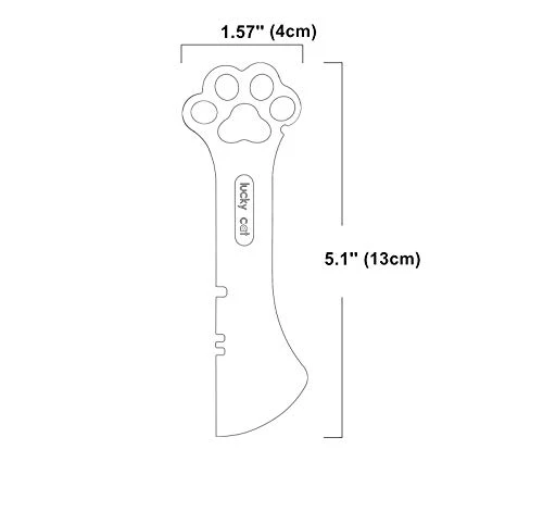 Jingmezhi Pet Dog Cat Paw Design Silicone Mini Spatula Scooping Can Food Opener (1 White+ 1 Gray) 6 Jingmezhi Pet Dog Cat Paw Design Silicone Mini Spatula Scooping Can Food Opener (1 White+ 1 Gray) - Image 6