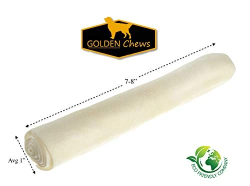 GOLDEN Chews Retriever Roll 7-8 Inches Extra Thick (20 Pack) 2 GOLDEN Chews Retriever Roll 7-8 Inches Extra Thick (20 Pack) - Image 2