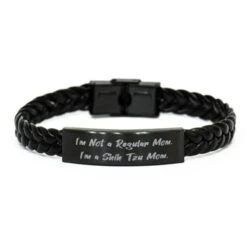GENERIC I'm Not A Regular Mom. I. Braided Leather Bracelet, Shih Tzu Dog Present From Friends, Beautiful Engraved Bracelet For Pet Lovers, Dog Toys, Dog Beds, Dog Food, Dog Treats, Dog Collars, Dog Leashes,