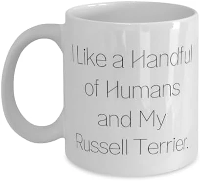 Unique Idea Russell Terrier Dog 11oz 15oz Mug, I Like A Handful Of Humans And My Russell, Useful Cup For Pet Lovers From Friends, Dog Toys, Dog Collars, Dog Beds, Dog Food, Dog Treats 2 Unique Idea Russell Terrier Dog 11oz 15oz Mug, I Like A Handful Of Humans And My Russell, Useful Cup For Pet Lovers From Friends, Dog Toys, Dog Collars, Dog Beds, Dog Food, Dog Treats - Image 2