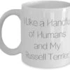 Unique Idea Russell Terrier Dog 11oz 15oz Mug, I Like A Handful Of Humans And My Russell, Useful Cup For Pet Lovers From Friends, Dog Toys, Dog Collars, Dog Beds, Dog Food, Dog Treats