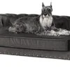 Enchanted Home Pet Wentworth Gray Sofa, 44.5" L X 27.5" W X 14" H