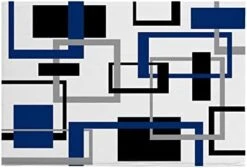 Pet Paws Wood Grain Thin Door Mats For Inside Entry Non Slip Blue Wipe Your Paws Entrance Rug Door Mat Front Back Door Rug TPR Backing Floor Mats 19.7x47.2 -Zoomie Shop 31i8LVbv2L. AC