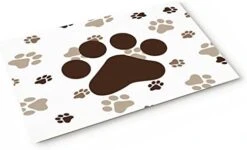 Fandim Fly Durable Natural Rubber Door Mat Duty Welcome Mat Dog Paws Pattern Print Low Profile Floor Mat Non Slip Rugs For Shoe Scraper, Entry, Patio（16x24inch） -Zoomie Shop 31jLd7L9H L. AC 2