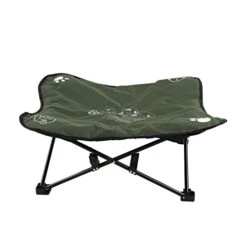 Pet Mat,Dog Bed Foldable Portable Soft Cushion Aluminum Alloy Dog Cots Beds Cat Mat For Outdoors Camping(green)