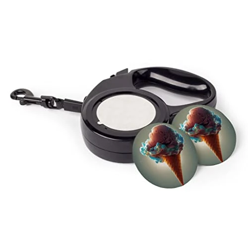 GENERIC Ice Cream Design Retractable Pet Leash - Food Leash - Graphic Dog Leash - 197 Inches 1 GENERIC Ice Cream Design Retractable Pet Leash - Food Leash - Graphic Dog Leash - 197 Inches