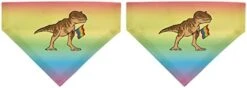 Trans Flag Gifts T-Rex Trans Flag Pet Collar Scarf Bib For Medium To Larger Dogs -Zoomie Shop 31ofjJAbS3L. AC