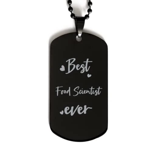 GENERIC Black Dog Tag, Best Food Scientist Ever, Laser Engraved Tag, Dog Tag For Food Scientist, Gifts For Food Scientist, Necklace 1 GENERIC Black Dog Tag, Best Food Scientist Ever, Laser Engraved Tag, Dog Tag For Food Scientist, Gifts For Food Scientist, Necklace