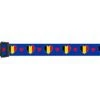 Dog Collar | I Love Belgium | Hearts | Great For National Holidays, Special Events, Festivals, Parades | Made In USA | XSmall Small Medium Large XLarge