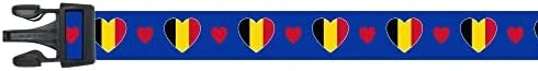 Dog Collar | I Love Belgium | Hearts | Great For National Holidays, Special Events, Festivals, Parades | Made In USA | XSmall Small Medium Large XLarge 7 Dog Collar | I Love Belgium | Hearts | Great For National Holidays, Special Events, Festivals, Parades | Made In USA | XSmall Small Medium Large XLarge - Image 7