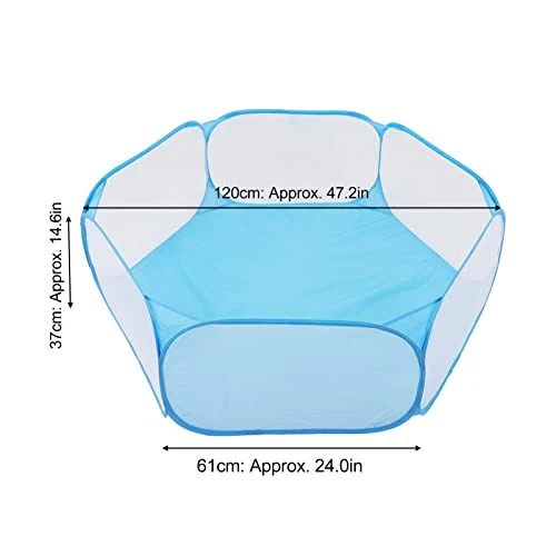 Small Pet Playpen Interactive Portable Foldable Small Pet Cage Tent Heavy Duty Pet Cage Tent Blue 6 Small Pet Playpen Interactive Portable Foldable Small Pet Cage Tent Heavy Duty Pet Cage Tent Blue - Image 6