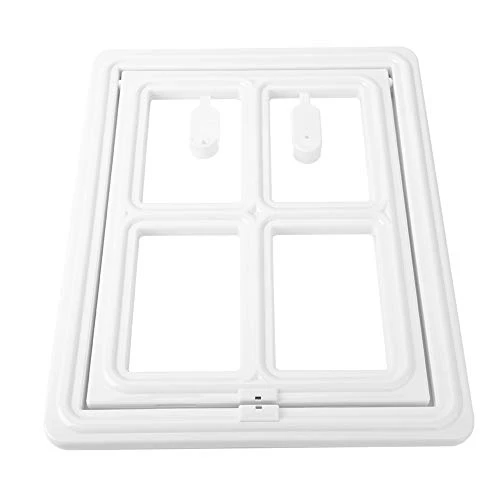 Pet Dog Door, Cat Door For Screen Door, Magnetic Locking Safe Flap, Plastic Pet Dog Puppy Cat Door For Screen Window Gate (Color : White, Size : 45.2 X 35cm) 2 Pet Dog Door, Cat Door For Screen Door, Magnetic Locking Safe Flap, Plastic Pet Dog Puppy Cat Door For Screen Window Gate (Color : White, Size : 45.2 X 35cm) - Image 2