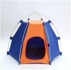 YangYan Waterproof Foldable Portable Outdoor Indoor Pet Tent Dog Cat Camping Pop Up Bag For Small And Middle Dog Cat (Color : OrangeCoffee) -Zoomie Shop 41 aQbILZyL. AC
