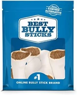 Best Bully Sticks 5 To 6 Inch Variety Pack Stuffed Shin Bones - USA Baked & Packed Shin Bones For Dogs - Highly Digestible Fillings, Long Lasting And Refillable - 3 Pack -Zoomie Shop 41 iGE7wXzL. AC