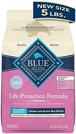 Blue Buffalo Small Breed Dog Food, Life Protection Formula, Natural Chicken & Brown Rice Flavor, Adult Dry Dog Food, 15 Lb Bag 7 Blue Buffalo Small Breed Dog Food, Life Protection Formula, Natural Chicken & Brown Rice Flavor, Adult Dry Dog Food, 15 Lb Bag - Image 7