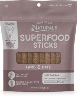 Dog Treat Naturals Sweet Potato & Quinoa Vegan Superfood Sticks For Dogs | All-Natural Premium Training Dog Treats | Contains Turmeric For Joint Health | Made In USA | 10 Ounces -Zoomie Shop 410ctIONgaL. AC