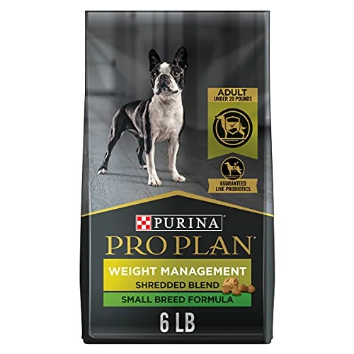 Purina Pro Plan Small Breed Weight Management Dog Food, Shredded Blend Chicken & Rice Formula - 6 Lb. Bag 1 Purina Pro Plan Small Breed Weight Management Dog Food, Shredded Blend Chicken & Rice Formula - 6 Lb. Bag