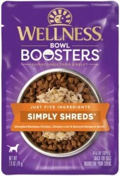 Wellness Bowl Boosters Simply Shreds Variety Pack, 2.8 Ounce Pouch (Pack Of 12) -Zoomie Shop 411APXfsZL. AC