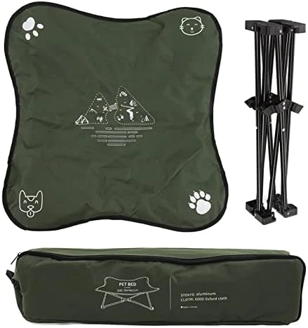 Pet Mat,Dog Bed Foldable Portable Soft Cushion Aluminum Alloy Dog Cots Beds Cat Mat For Outdoors Camping(green) 7 Pet Mat,Dog Bed Foldable Portable Soft Cushion Aluminum Alloy Dog Cots Beds Cat Mat For Outdoors Camping(green) - Image 7