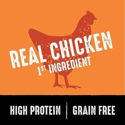 CRAVE Grain Free High Protein Adult Dry Dog Food, Chicken, 22 Lb. Bag, Brown -Zoomie Shop 411ypPycp4L