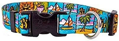 Mystic Waves Blue Dog Collar - Size Large 18" To 28" Long 10 Mystic Waves Blue Dog Collar - Size Large 18" To 28" Long - Image 10