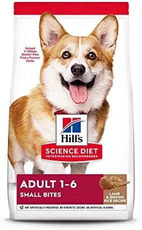 Hill's Science Diet Dry Dog Food, Adult, Small Bites, Lamb Meal & Brown Rice Recipe, 4.5 Lb. Bag 7 Hill's Science Diet Dry Dog Food, Adult, Small Bites, Lamb Meal & Brown Rice Recipe, 4.5 Lb. Bag - Image 7