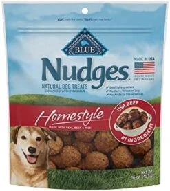 Blue Buffalo Nudges Homestyle Natural Dog Treats, Chicken, 16oz Bag -Zoomie Shop 413RivMM5JL. AC