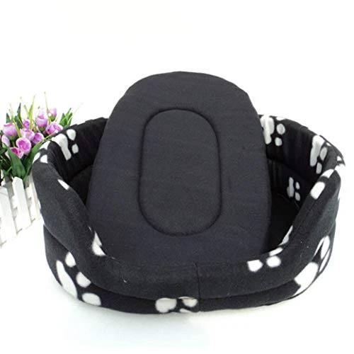 SENERY Black Color Pet Mat Dirt-Resistant Printed Palm Puppy Dog Mat Dog House Animal Care Luxury Pet Dog Bed 3 SENERY Black Color Pet Mat Dirt-Resistant Printed Palm Puppy Dog Mat Dog House Animal Care Luxury Pet Dog Bed - Image 3