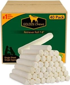 GOLDEN Chews Retriever Roll 7-8 Inches Extra Thick (20 Pack) 14 GOLDEN Chews Retriever Roll 7-8 Inches Extra Thick (20 Pack) -Zoomie Shop 414TE8IJkUL. AC