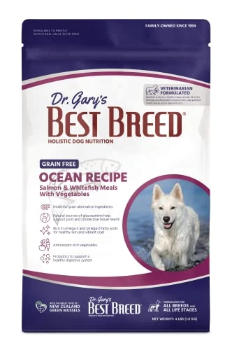 Best Breed Dr. Gary's Grain Free Ocean Recipe Slow-Cooked In USA, Natural Dry Dog Food For All Breeds And Sizes, 4lbs. 1 Best Breed Dr. Gary's Grain Free Ocean Recipe Slow-Cooked In USA, Natural Dry Dog Food For All Breeds And Sizes, 4lbs.