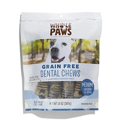 Whole Paws, Whole Paws, Grain Free Dental Treat Medium, 14 Ounce 1 Whole Paws, Whole Paws, Grain Free Dental Treat Medium, 14 Ounce