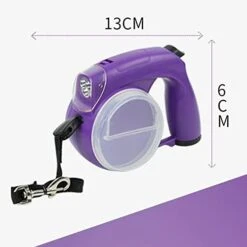 Cats Dog Leash With Trash Can Dog Food Box Pet Retractable Leash Walking Dogs Artifact Automatic Retractable Dog Leash ( Color : Blue ) -Zoomie Shop 415LKRMxPqL