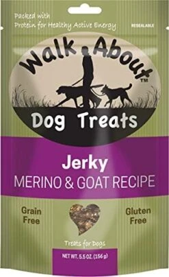 Walk About Pet, WA10016, Dog Jerky Treats, Grain-Free, Gluten-Free, Single Source Protein, Alligator Recipe, Resealable Pouch, 5.5 Ounces -Zoomie Shop 415W7alSm6L. AC