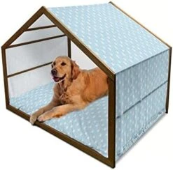 Ambesonne Food Wooden Dog House, Repetitive Pattern With Outline Fruits And Vegetables, Indoor & Outdoor Portable Dog Kennel With Pillow And Cover, X-Large, Pale Orange Pale Yellow 21 Ambesonne Food Wooden Dog House, Repetitive Pattern With Outline Fruits And Vegetables, Indoor & Outdoor Portable Dog Kennel With Pillow And Cover, X-Large, Pale Orange Pale Yellow -Zoomie Shop 415h7t87pRL. AC